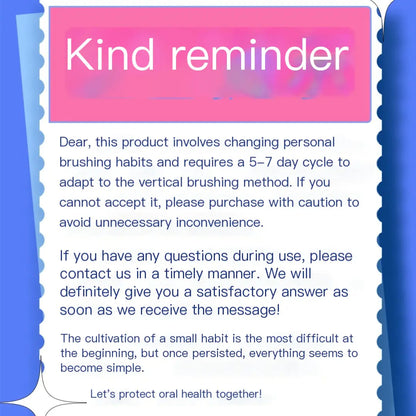 ⭐ Cepillo de Dientes MLK S-Shape | Diseño Vertical y Cerdas Suaves para una Limpieza Profunda